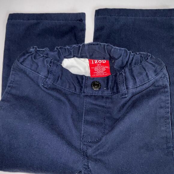Izod Navy Blue Kids Khaki Pants Size 2T - Picture 4 of 4